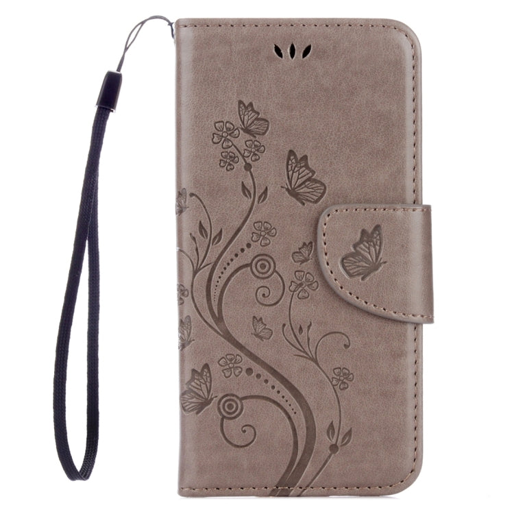 For Galaxy A5 (2017) / A520 Butterflies Love Flowers Embossing Horizontal Flip Leather Case with Holder & Card Slots & Wallet & Lanyard