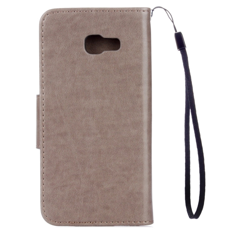 For Galaxy A5 (2017) / A520 Butterflies Love Flowers Embossing Horizontal Flip Leather Case with Holder & Card Slots & Wallet & Lanyard
