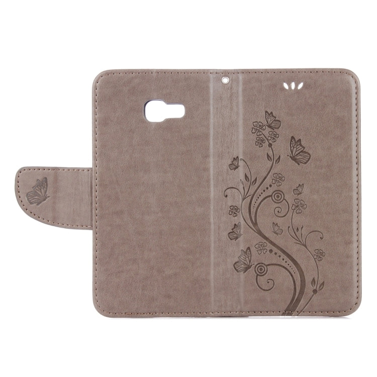 For Galaxy A5 (2017) / A520 Butterflies Love Flowers Embossing Horizontal Flip Leather Case with Holder & Card Slots & Wallet & Lanyard