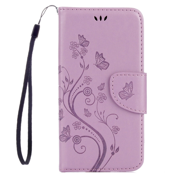 For Galaxy A5 (2017) / A520 Butterflies Love Flowers Embossing Horizontal Flip Leather Case with Holder & Card Slots & Wallet & Lanyard