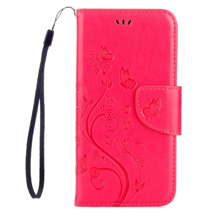 For Galaxy A5 (2017) / A520 Butterflies Love Flowers Embossing Horizontal Flip Leather Case with Holder & Card Slots & Wallet & Lanyard