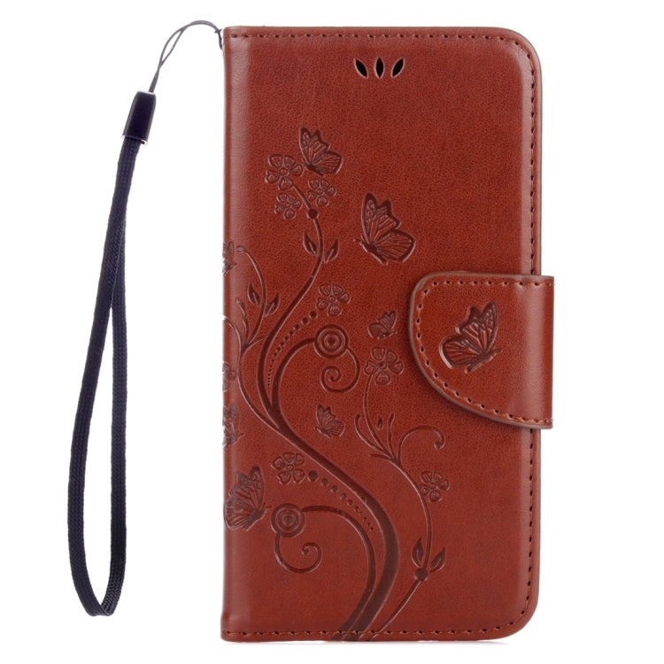 For Galaxy A5 (2017) / A520 Butterflies Love Flowers Embossing Horizontal Flip Leather Case with Holder & Card Slots & Wallet & Lanyard