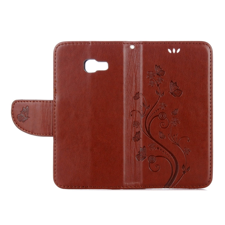 For Galaxy A5 (2017) / A520 Butterflies Love Flowers Embossing Horizontal Flip Leather Case with Holder & Card Slots & Wallet & Lanyard