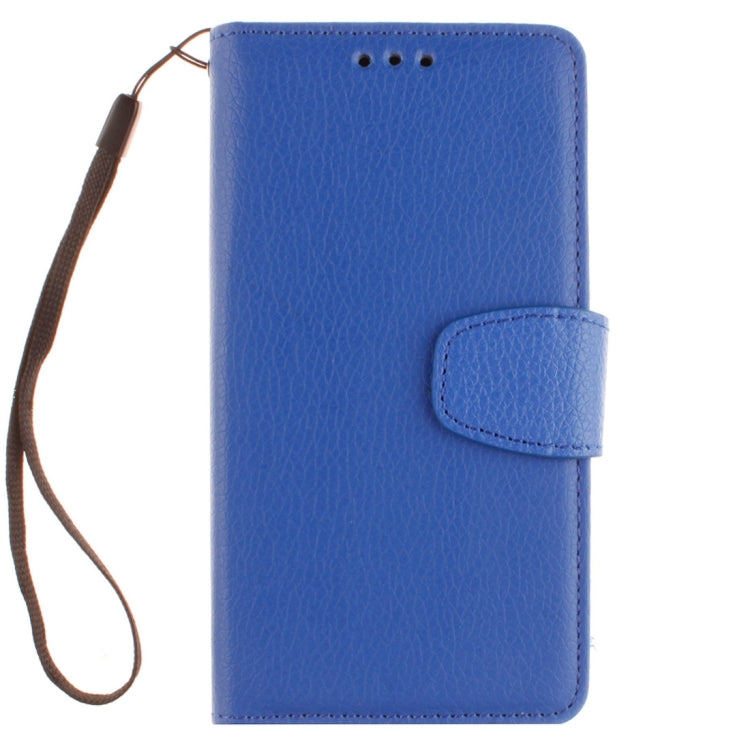 For Galaxy J2 Litchi Texture Horizontal Flip PU Leather Case with Holder & Card Slots & Wallet & Photo Frame & Lanyard