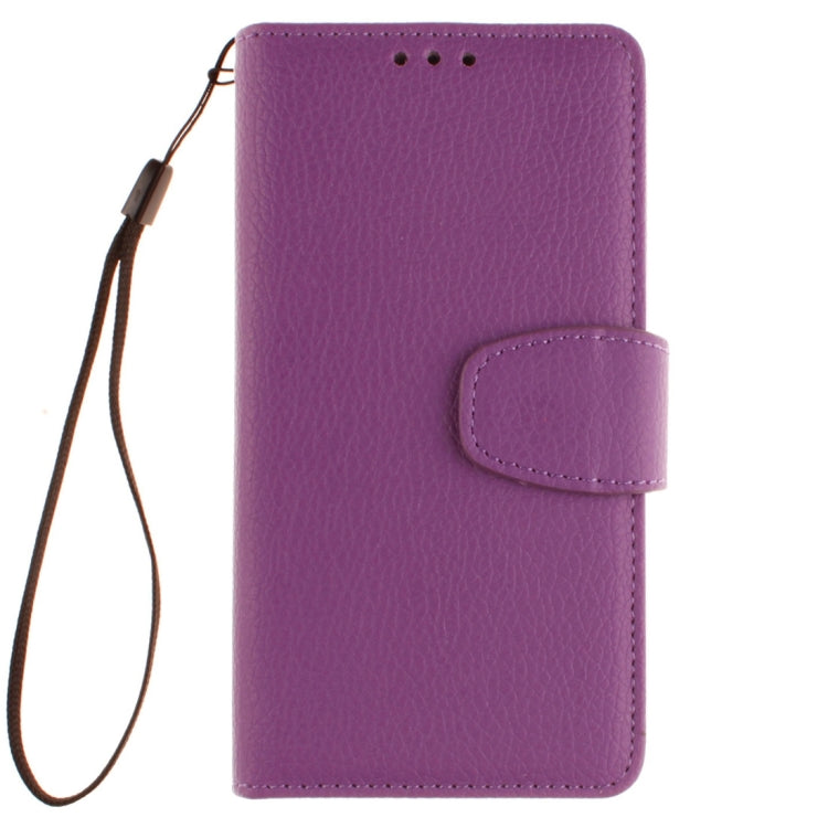 For Galaxy J2 Litchi Texture Horizontal Flip PU Leather Case with Holder & Card Slots & Wallet & Photo Frame & Lanyard