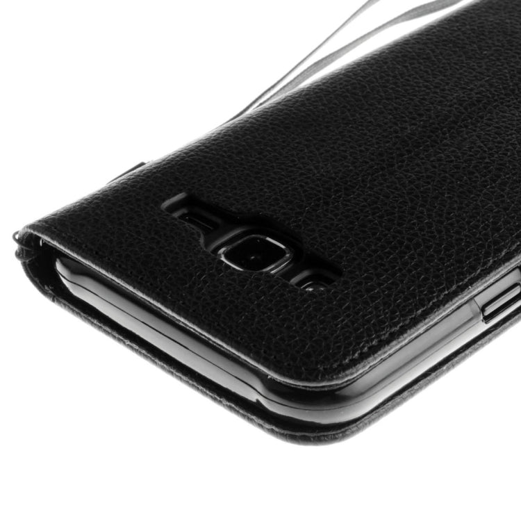 For Galaxy J7 / J710 (2016) Litchi Texture Horizontal Flip PU Leather Case with Holder & Card Slots & Wallet & Photo Frame & Lanyard