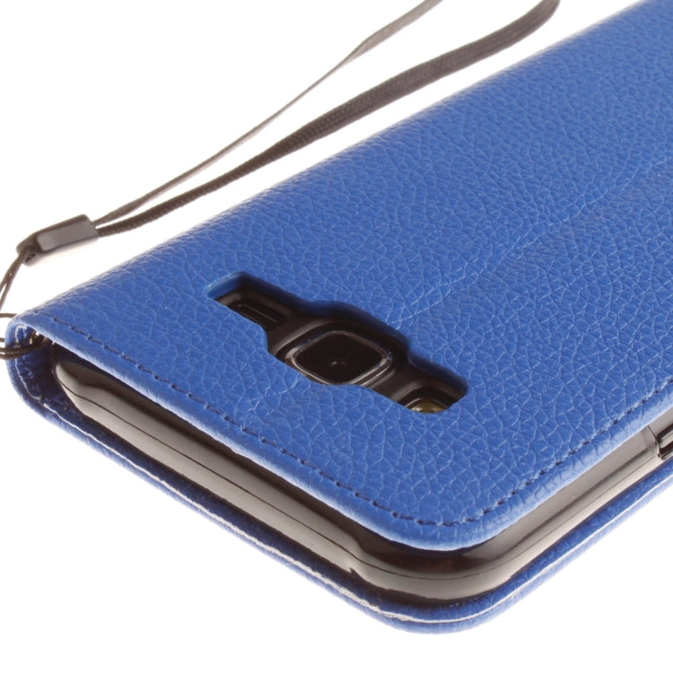 For Galaxy J7 / J710 (2016) Litchi Texture Horizontal Flip PU Leather Case with Holder & Card Slots & Wallet & Photo Frame & Lanyard