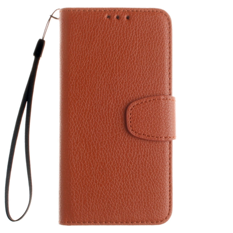 For Galaxy E5 Litchi Texture Horizontal Flip PU Leather Case with Holder & Card Slots & Wallet & Photo Frame & Lanyard