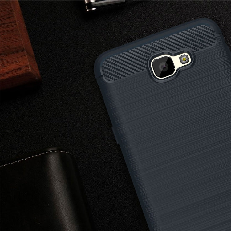 For Galaxy J5 Prime & On5(2016) / G570 Brushed Texture Carbon Fiber TPU Protective Case