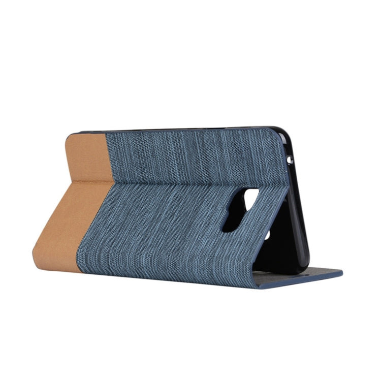 For Galaxy A3 (2016) / A310 Canvas Pattern PU + TPU Horizontal Flip Leather Case with Holder & Card Slots