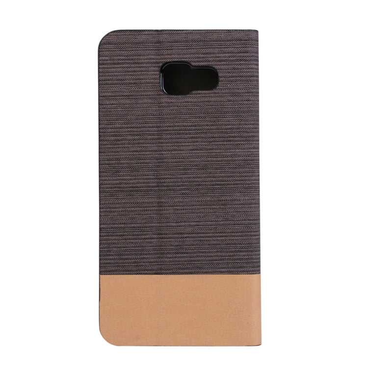 For Galaxy A3 (2016) / A310 Canvas Pattern PU + TPU Horizontal Flip Leather Case with Holder & Card Slots