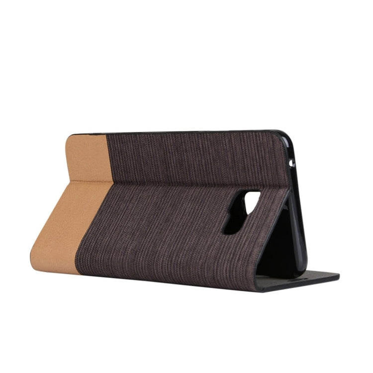 For Galaxy A3 (2016) / A310 Canvas Pattern PU + TPU Horizontal Flip Leather Case with Holder & Card Slots