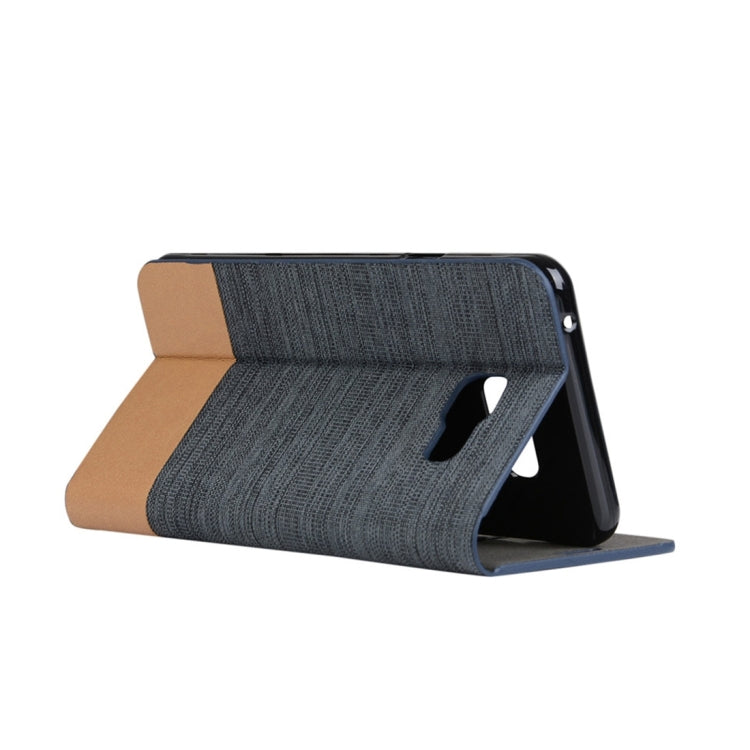 For Galaxy A5 (2016) / A510 Canvas Pattern PU + TPU Horizontal Flip Leather Case with Holder & Card Slots