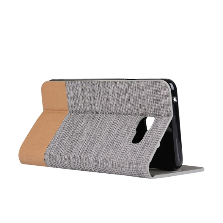 For Galaxy A5 (2016) / A510 Canvas Pattern PU + TPU Horizontal Flip Leather Case with Holder & Card Slots
