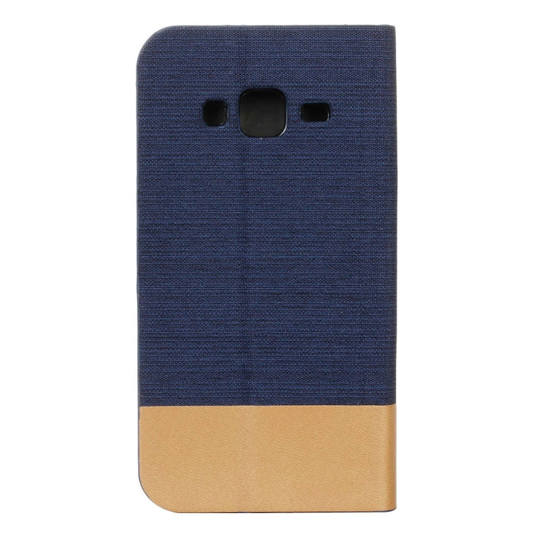 For Galaxy J3 (2016) / J310 Canvas Pattern PU + TPU Horizontal Flip Leather Case with Holder & Card Slots