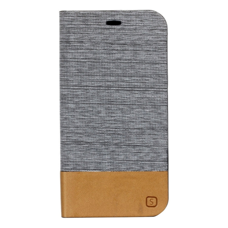 For Galaxy J3 (2016) / J310 Canvas Pattern PU + TPU Horizontal Flip Leather Case with Holder & Card Slots