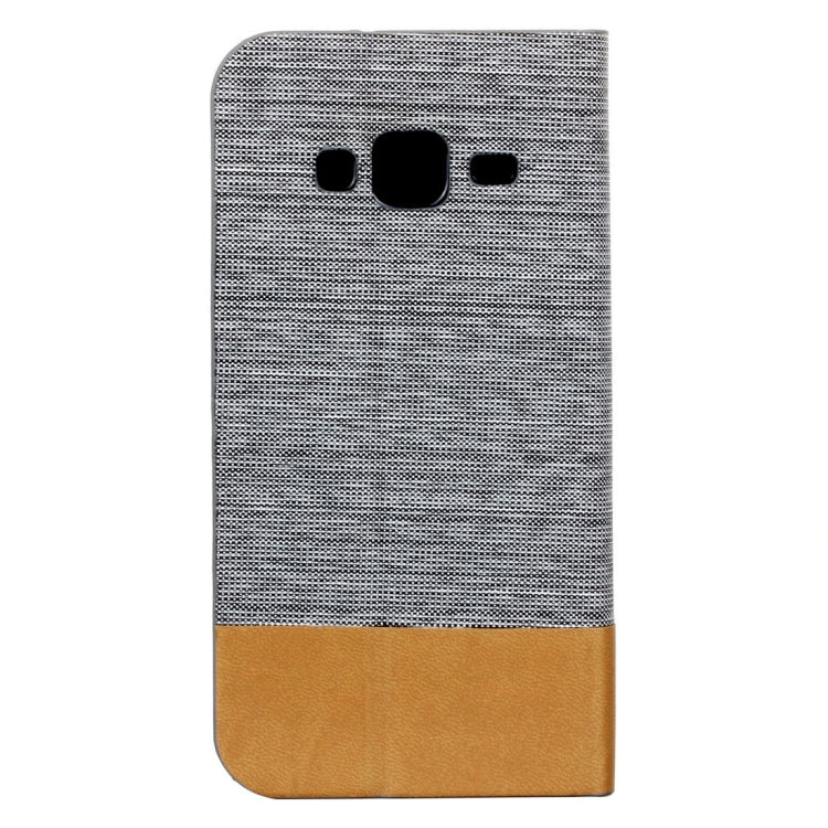 For Galaxy J3 (2016) / J310 Canvas Pattern PU + TPU Horizontal Flip Leather Case with Holder & Card Slots