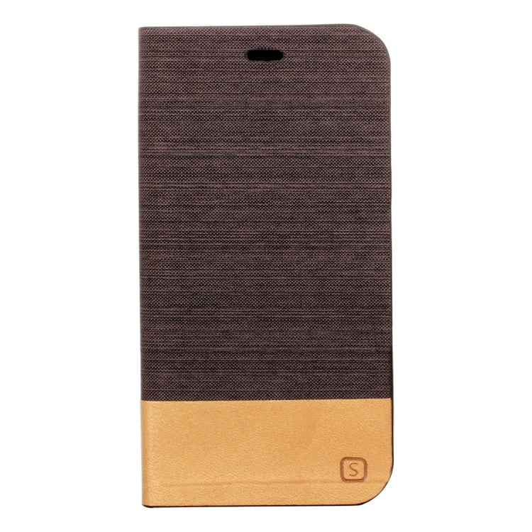 For Galaxy J3 (2016) / J310 Canvas Pattern PU + TPU Horizontal Flip Leather Case with Holder & Card Slots