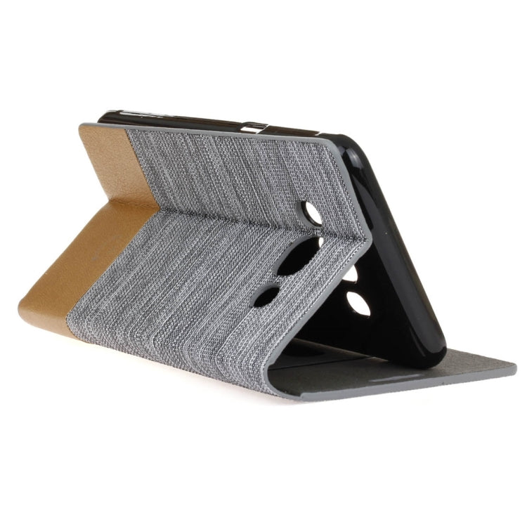 For Galaxy J5 (2016) / J510 Canvas Pattern PU + TPU Horizontal Flip Leather Case with Holder & Card Slots