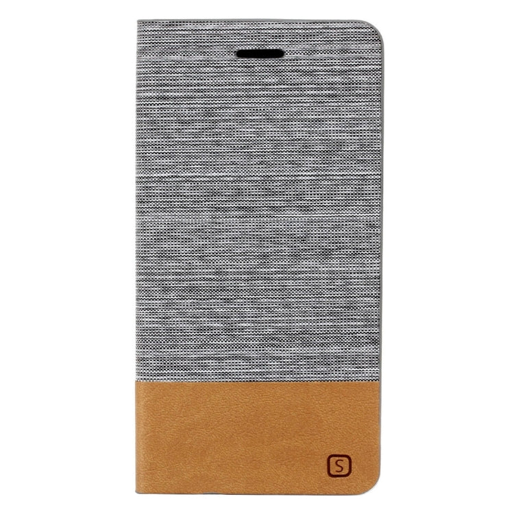 For Galaxy J7 (2016) / J710 Canvas Pattern PU + TPU Horizontal Flip Leather Case with Holder & Card Slots
