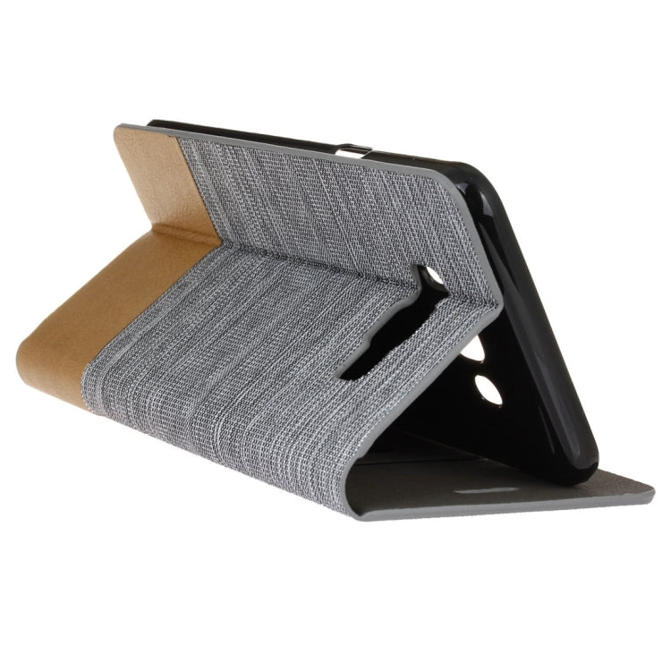 For Galaxy J7 (2016) / J710 Canvas Pattern PU + TPU Horizontal Flip Leather Case with Holder & Card Slots