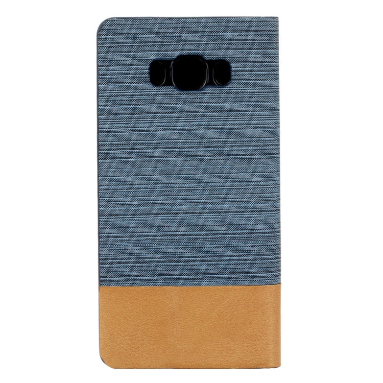 For Galaxy J7 (2016) / J710 Canvas Pattern PU + TPU Horizontal Flip Leather Case with Holder & Card Slots
