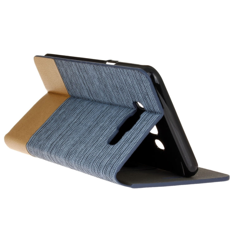 For Galaxy J7 (2016) / J710 Canvas Pattern PU + TPU Horizontal Flip Leather Case with Holder & Card Slots