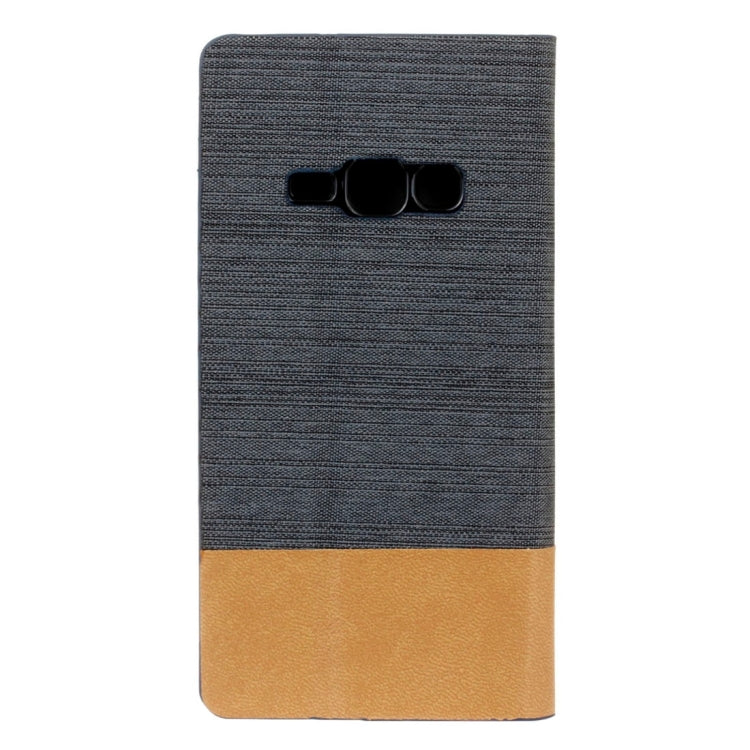 For Galaxy J1 (2016) / J120 Canvas Pattern PU + TPU Horizontal Flip Leather Case with Holder & Card Slots