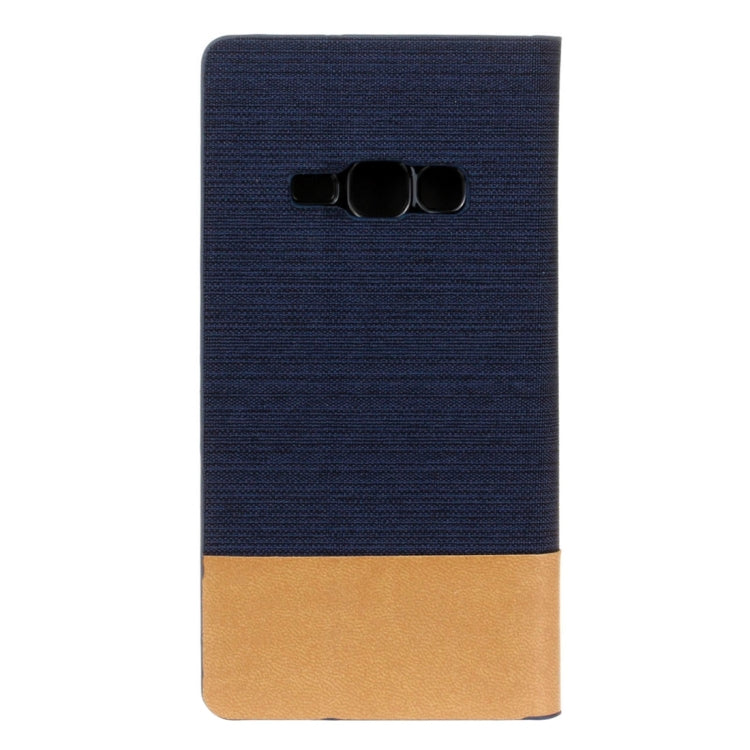 For Galaxy J1 (2016) / J120 Canvas Pattern PU + TPU Horizontal Flip Leather Case with Holder & Card Slots
