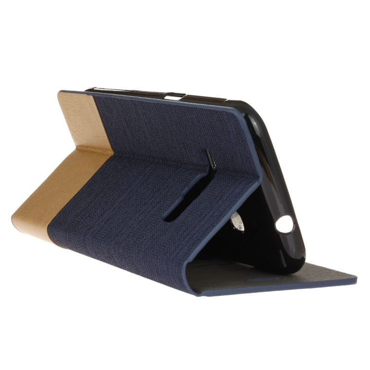 For Galaxy J1 (2016) / J120 Canvas Pattern PU + TPU Horizontal Flip Leather Case with Holder & Card Slots