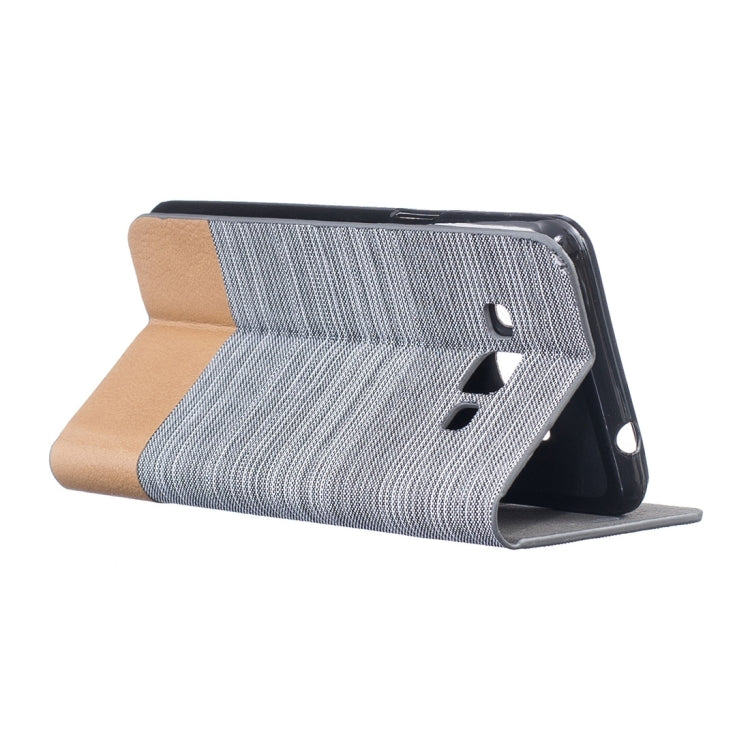 For Galaxy J3 Pro / J311 Canvas Pattern PU + TPU Horizontal Flip Leather Case with Holder & Card Slots