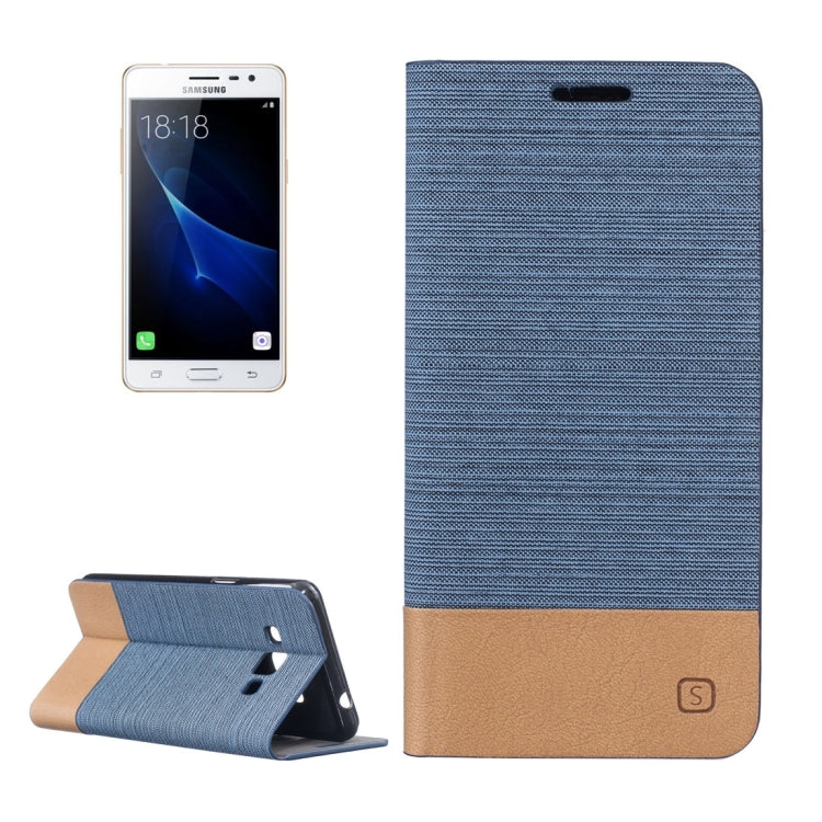 For Galaxy J3 Pro / J311 Canvas Pattern PU + TPU Horizontal Flip Leather Case with Holder & Card Slots