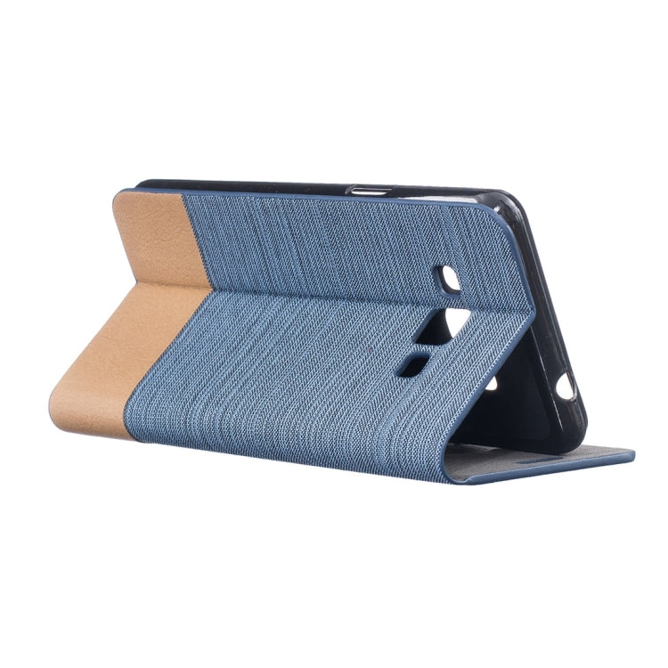 For Galaxy J3 Pro / J311 Canvas Pattern PU + TPU Horizontal Flip Leather Case with Holder & Card Slots
