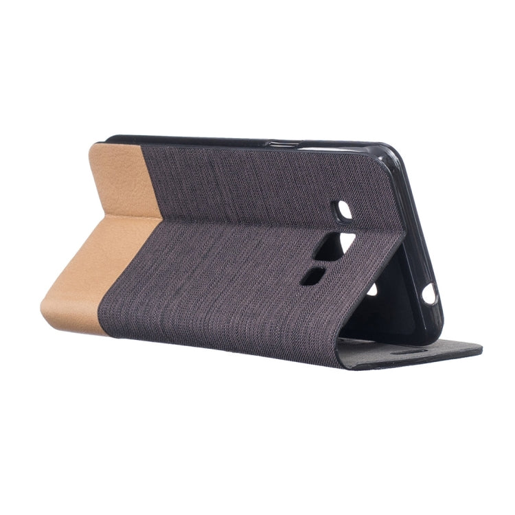For Galaxy J3 Pro / J311 Canvas Pattern PU + TPU Horizontal Flip Leather Case with Holder & Card Slots