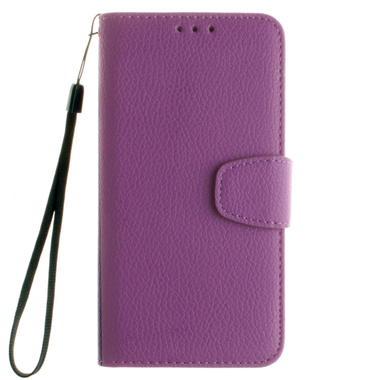 For Galaxy J5 / J510 (2016) Litchi Texture Horizontal Flip PU Leather Case with Holder & Card Slots & Wallet & Photo Frame & Lanyard