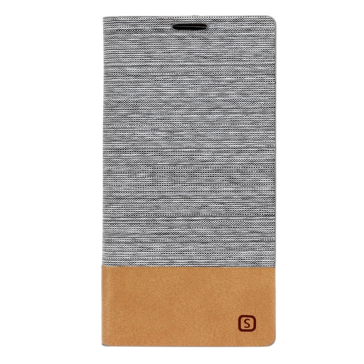 For Galaxy S7 / G930 Canvas Pattern PU + TPU Horizontal Flip Leather Case with Holder & Card Slots