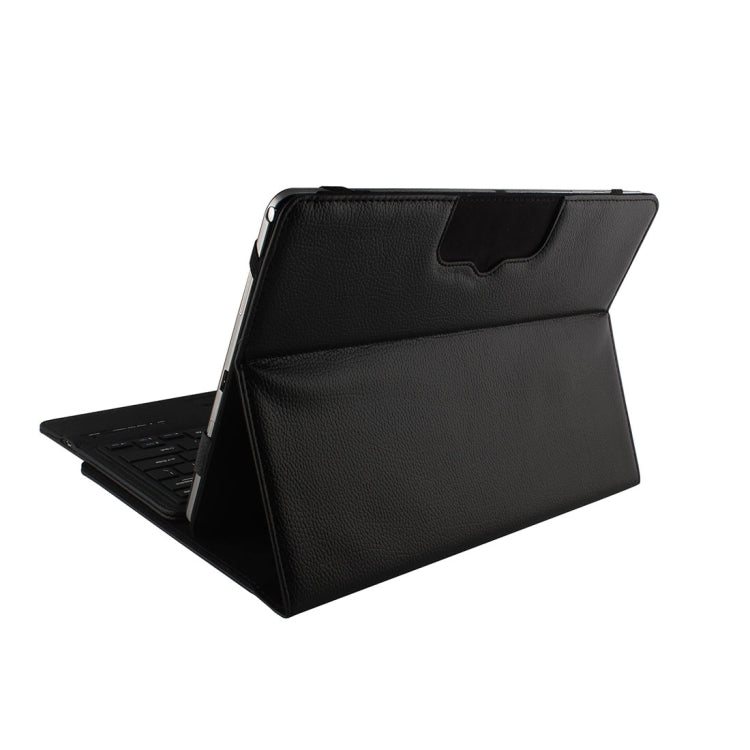 For 12-12.3inch Microsoft Surface Pro 4 & Pro 3 Separable Litchi Texture Horizontal Flip Leather Tablet Case + Bluetooth Keyboard with Touchpad & Holder(Black)