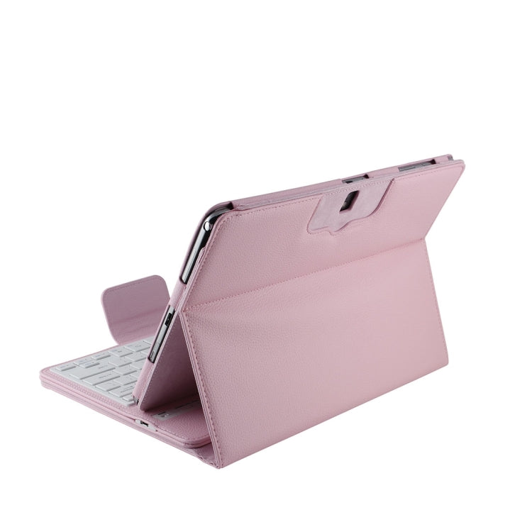 For 12.2 inch Galaxy Note Pro / P900 Separable Litchi Texture Horizontal Flip Leather Tablet Case + Bluetooth Keyboard with Holder & Selfie Function