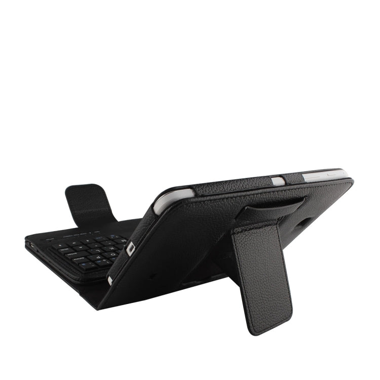 For Galaxy Tab 4 7.0 / T230 Separable Litchi Texture Horizontal Flip Leather Tablet Case + Bluetooth Keyboard with Holder & Selfie Function