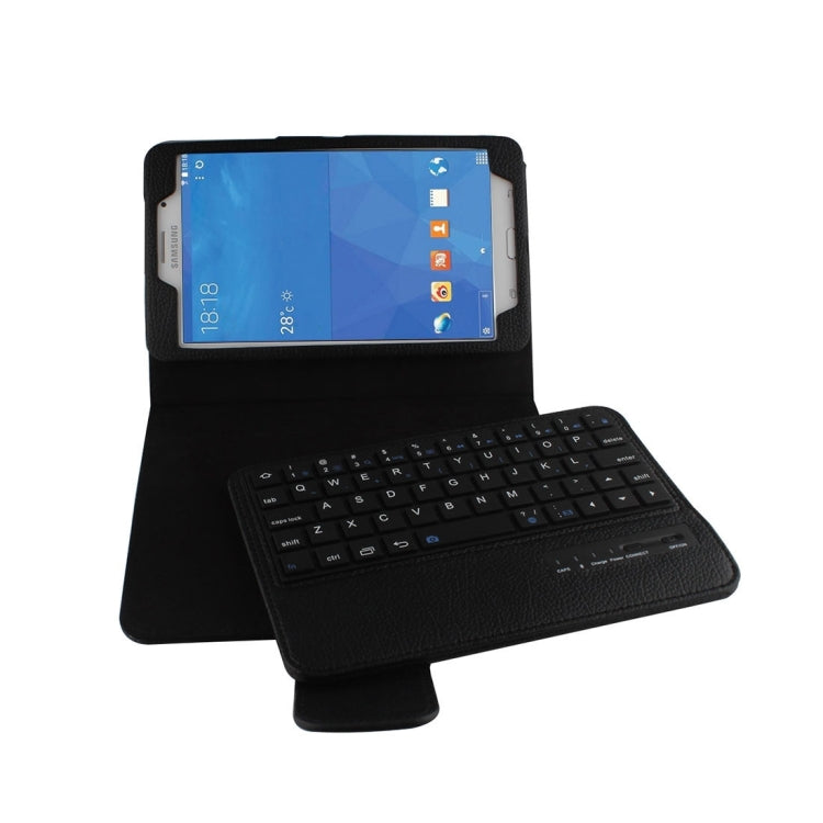 For Galaxy Tab 4 7.0 / T230 Separable Litchi Texture Horizontal Flip Leather Tablet Case + Bluetooth Keyboard with Holder & Selfie Function