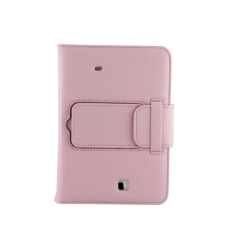 For Galaxy Tab 4 7.0 / T230 Separable Litchi Texture Horizontal Flip Leather Tablet Case + Bluetooth Keyboard with Holder & Selfie Function