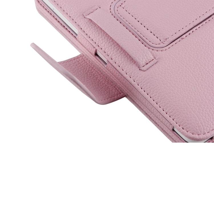 For Galaxy Tab 4 7.0 / T230 Separable Litchi Texture Horizontal Flip Leather Tablet Case + Bluetooth Keyboard with Holder & Selfie Function