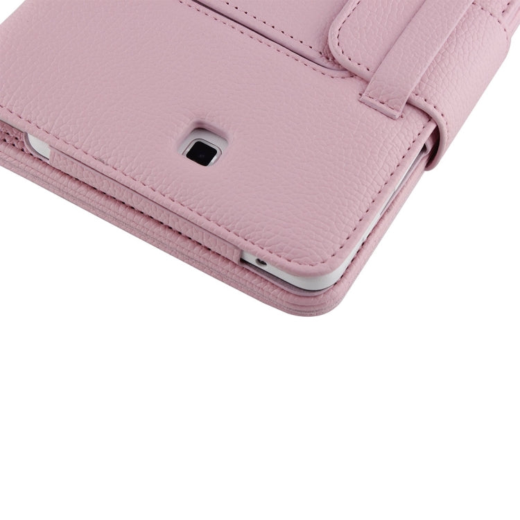 For Galaxy Tab 4 7.0 / T230 Separable Litchi Texture Horizontal Flip Leather Tablet Case + Bluetooth Keyboard with Holder & Selfie Function