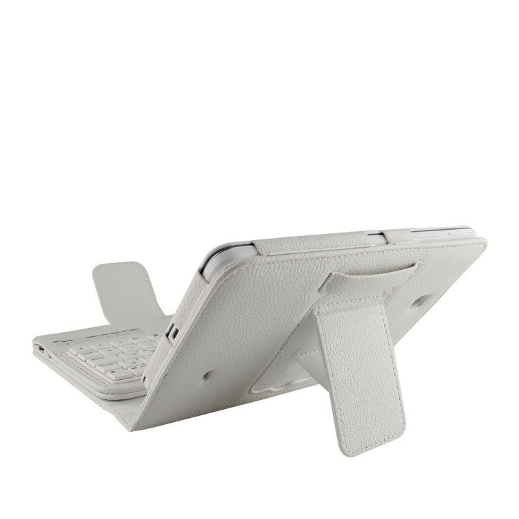 For Galaxy Tab 4 7.0 / T230 Separable Litchi Texture Horizontal Flip Leather Tablet Case + Bluetooth Keyboard with Holder & Selfie Function