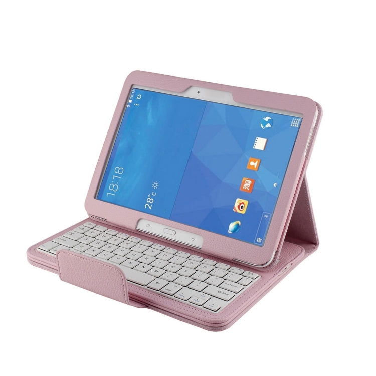 For Galaxy Tab 4 10.1 / T530 Separable Litchi Texture Horizontal Flip Leather Tablet Case + Bluetooth Keyboard with Holder & Selfie Function