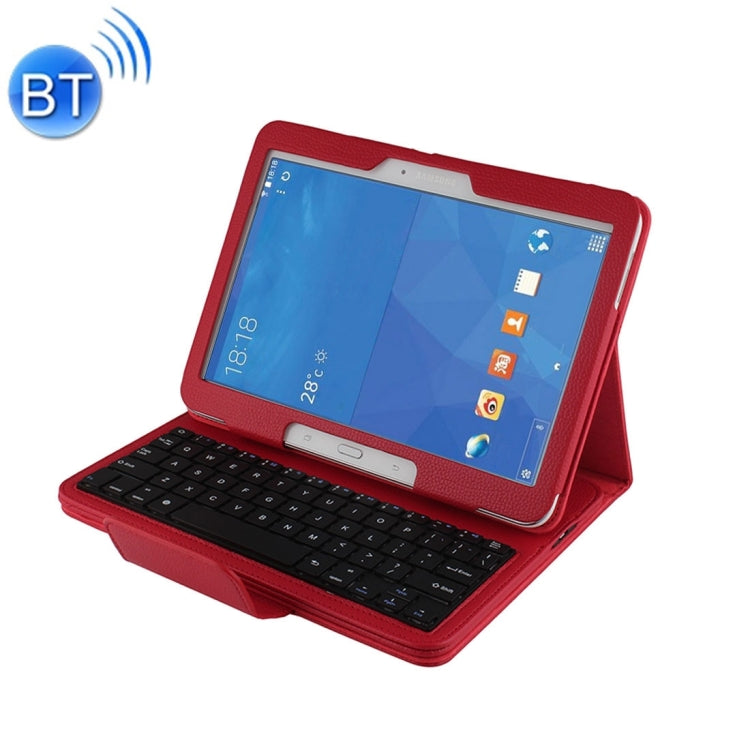 For Galaxy Tab 4 10.1 / T530 Separable Litchi Texture Horizontal Flip Leather Tablet Case + Bluetooth Keyboard with Holder & Selfie Function