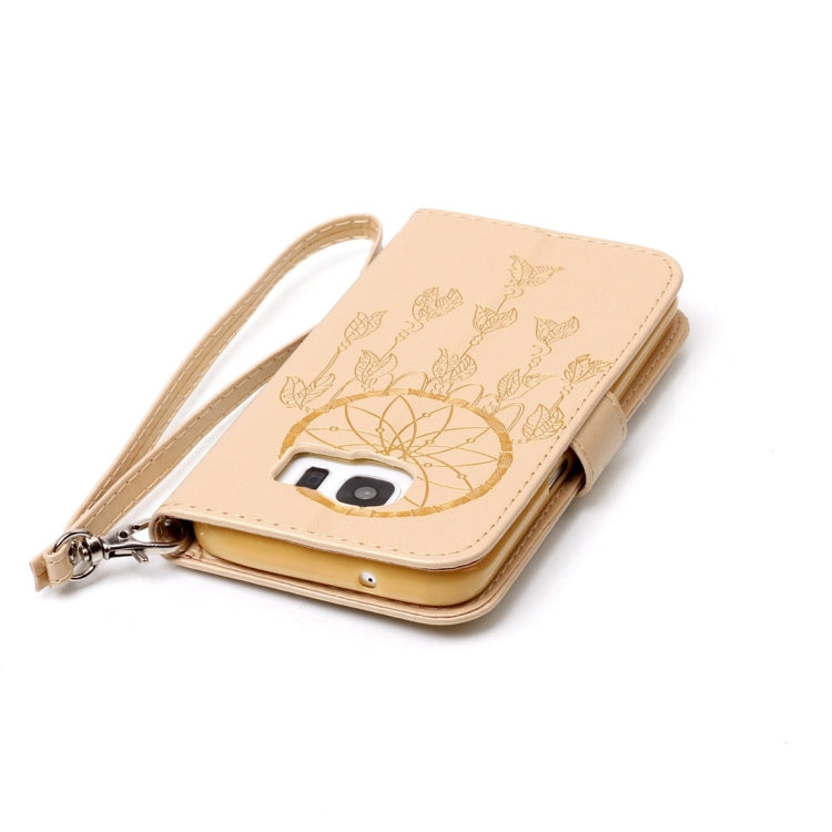 For Galaxy S7 / G930 Crazy Horse Texture Dream Catcher Printing Horizontal Flip Leather Case with Holder & Card Slots & Wallet & Lanyard