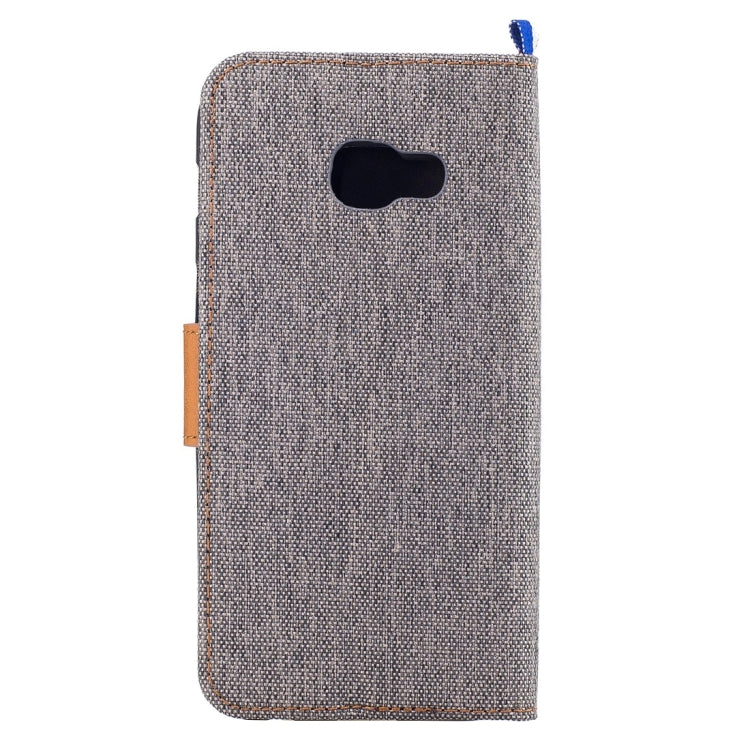 For Galaxy A3 (2017) / A320 Denim Texture Horizontal Flip Leather Case with Holder & Card Slots