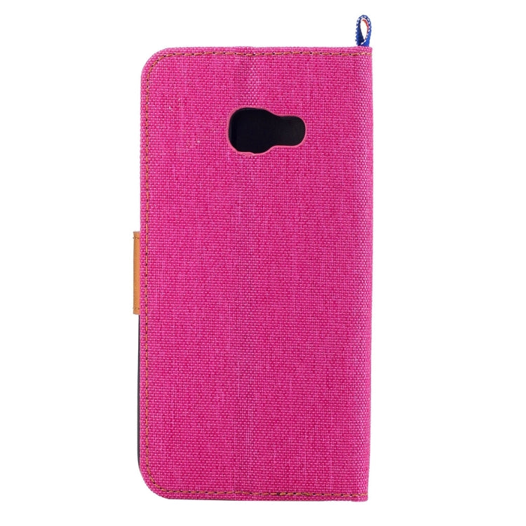 For Galaxy A3 (2017) / A320 Denim Texture Horizontal Flip Leather Case with Holder & Card Slots