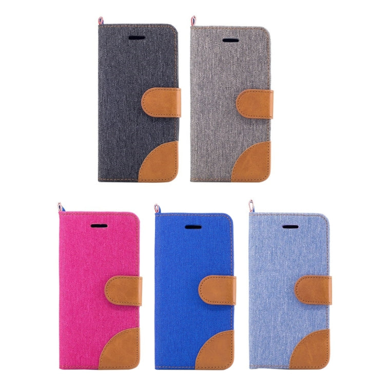 For Galaxy A3 (2017) / A320 Denim Texture Horizontal Flip Leather Case with Holder & Card Slots